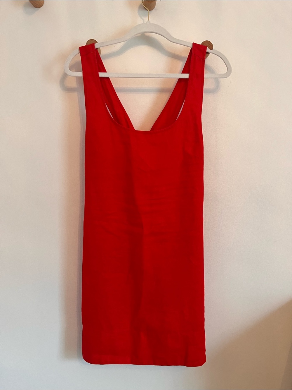Madewell Red Scoop-Neck Tank Dress